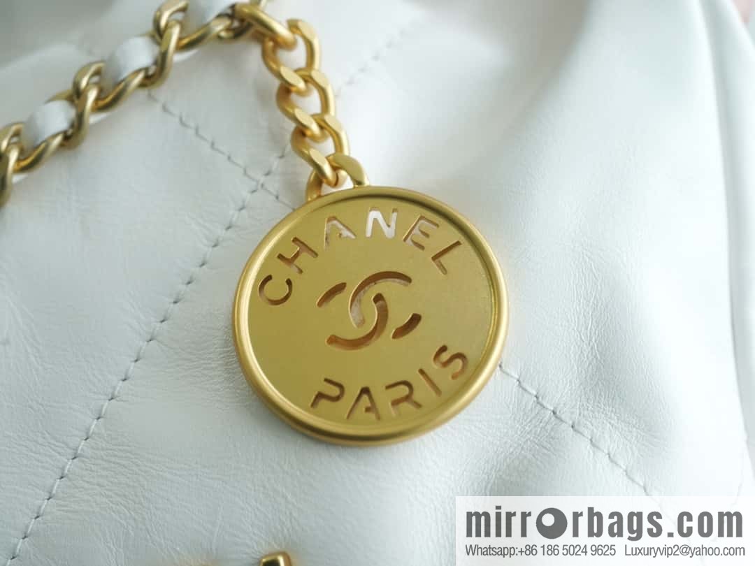 CHANEL 23s spring and summer new 22Mini bag original leather AS3980 white