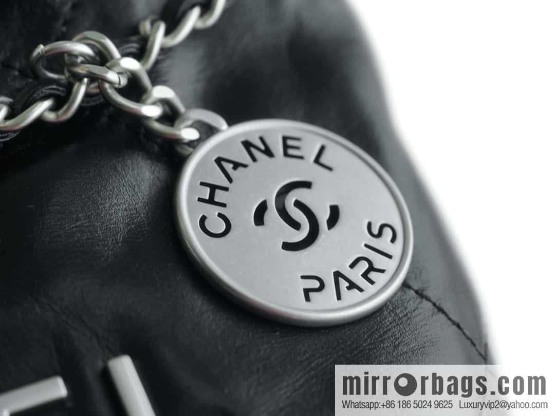 CHANEL 23s spring and summer new 22Mini bag original leather AS3980 black/silver buckle