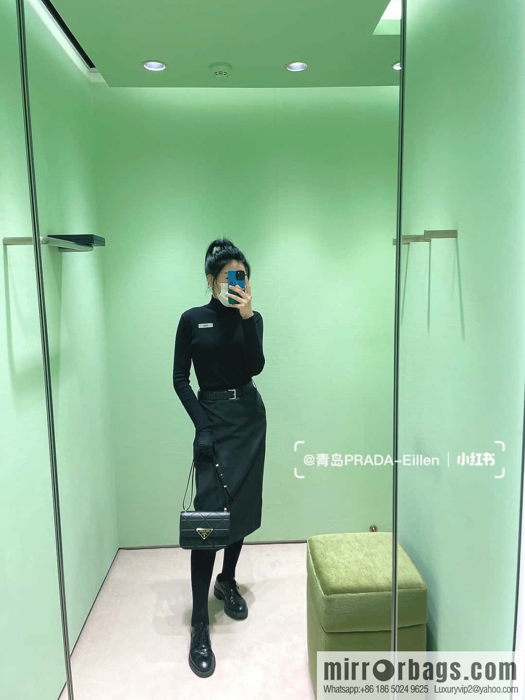 PRADA new triangular rhombus flight attendant bag 🎉 1BD320