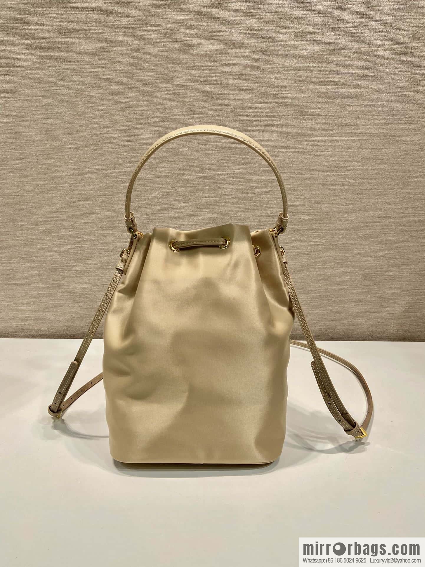 PRADA imported nylon fabric portable/oblique span bag 1BH038 new color