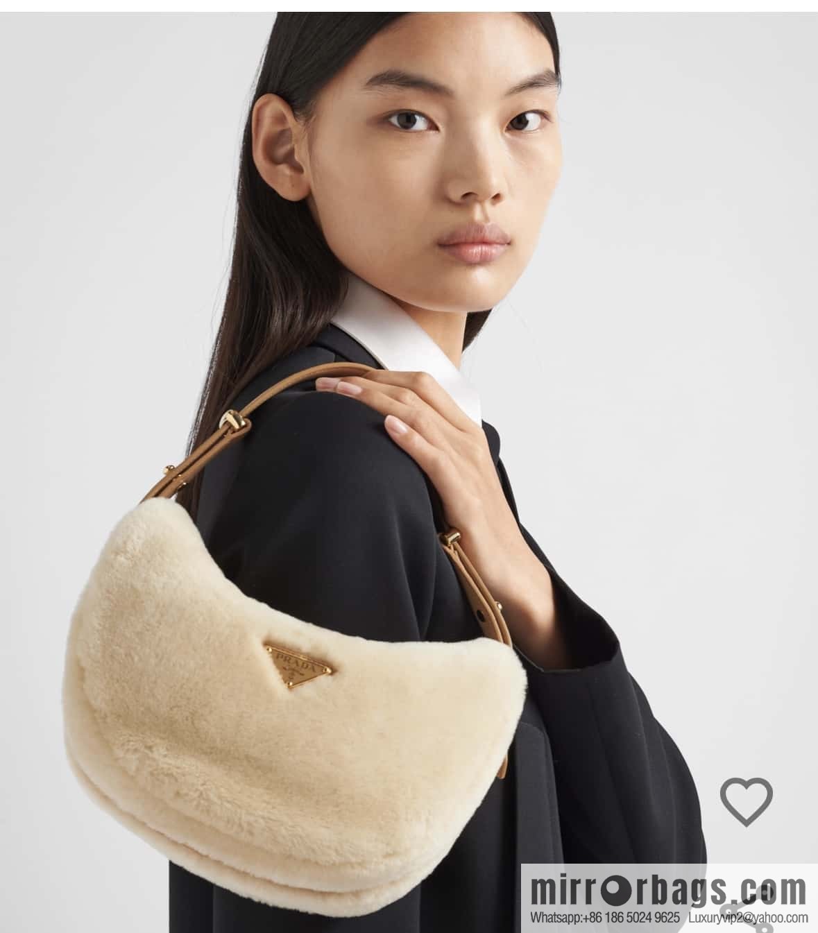 PRADA Moon handbag 🎉 1BC194 shoulder strap/wool