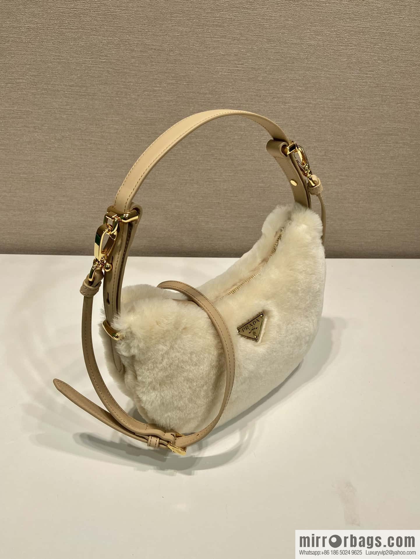PRADA Moon handbag 🎉 1BC194 shoulder strap/wool