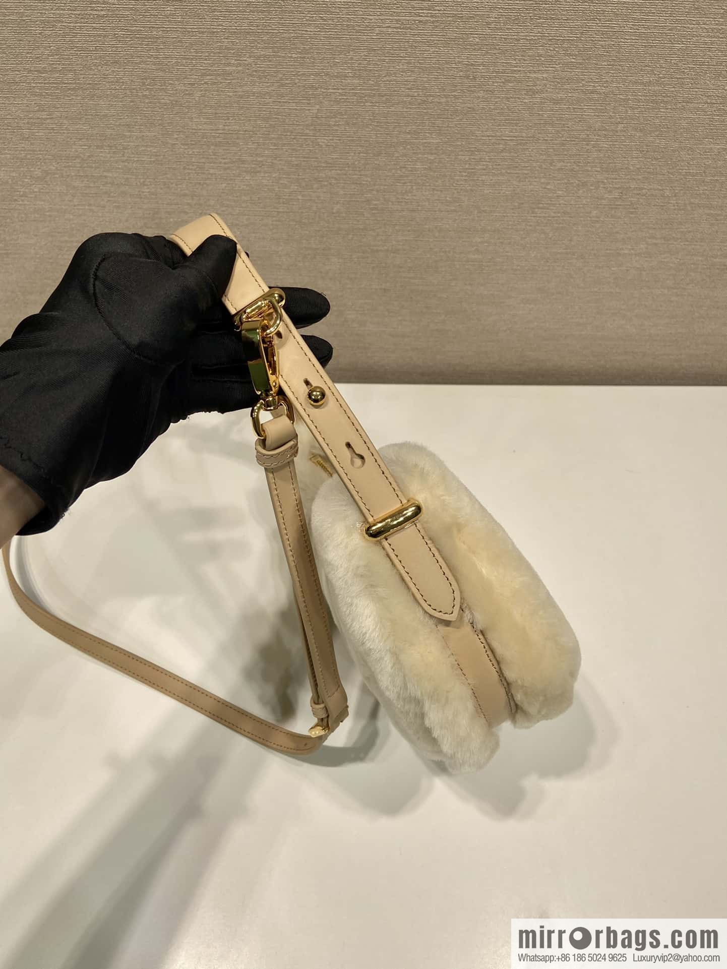 PRADA Moon handbag 🎉 1BC194 shoulder strap/wool
