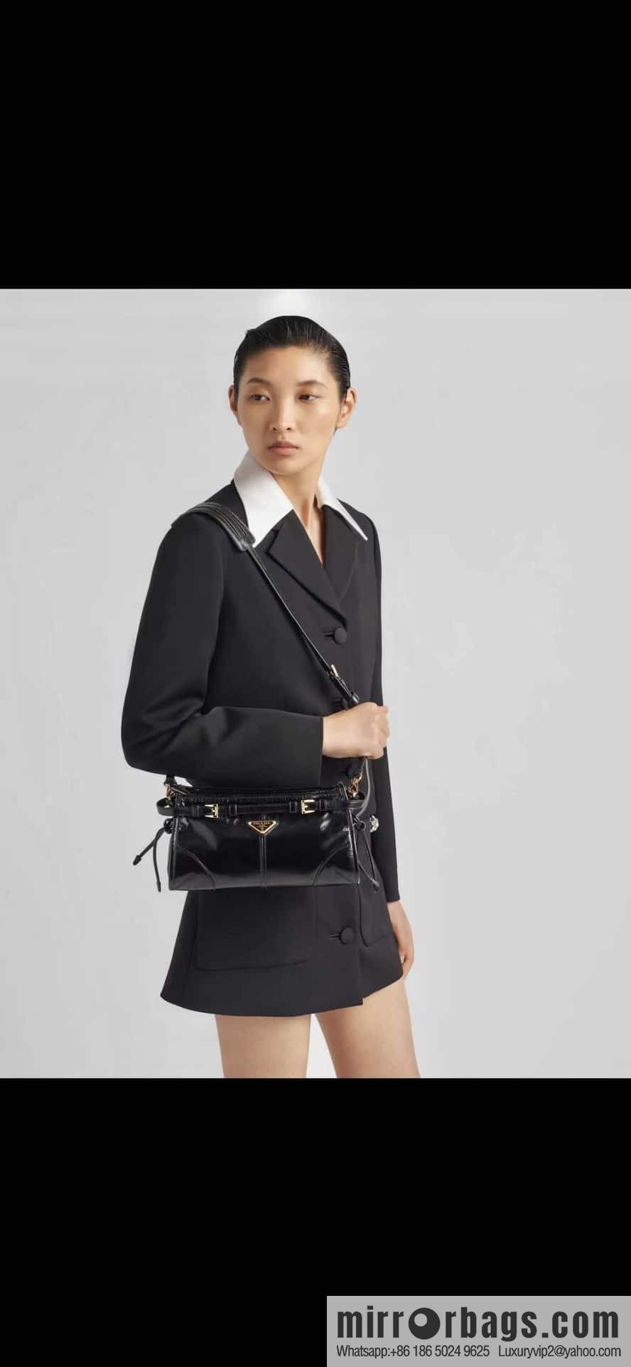 PRADA LusSolf oil wax leather oblique span bag 🎉 1BA215