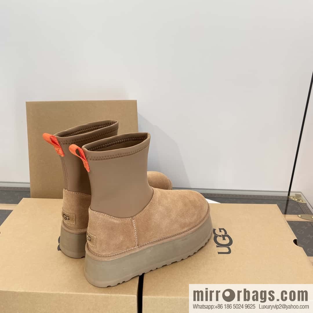 UGG Autumn and winter thick-soled fluffy pencil deep boots