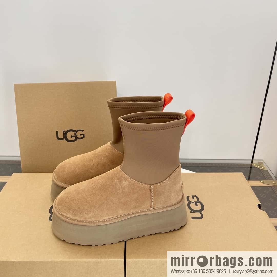 UGG Autumn and winter thick-soled fluffy pencil deep boots