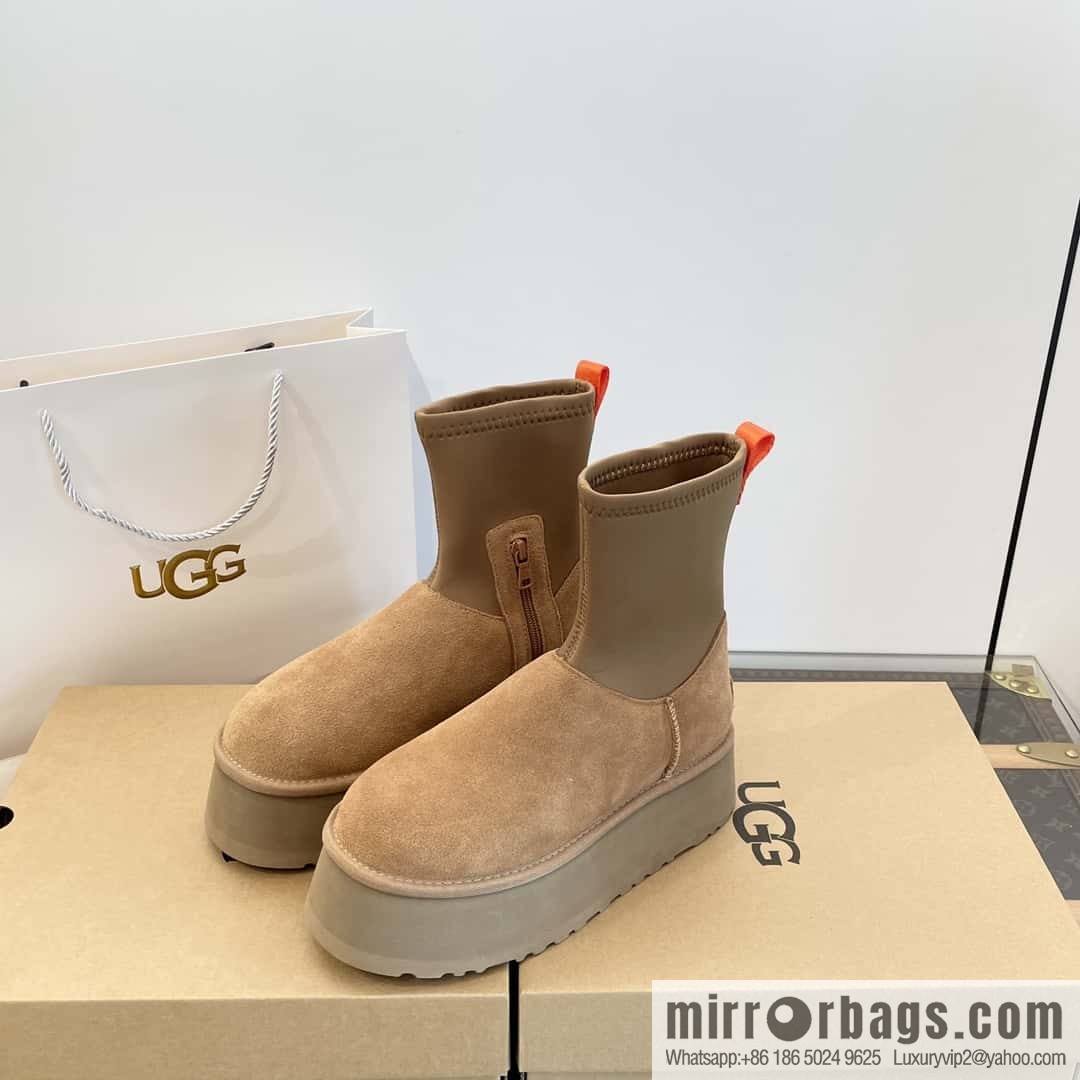 UGG Autumn and winter thick-soled fluffy pencil deep boots