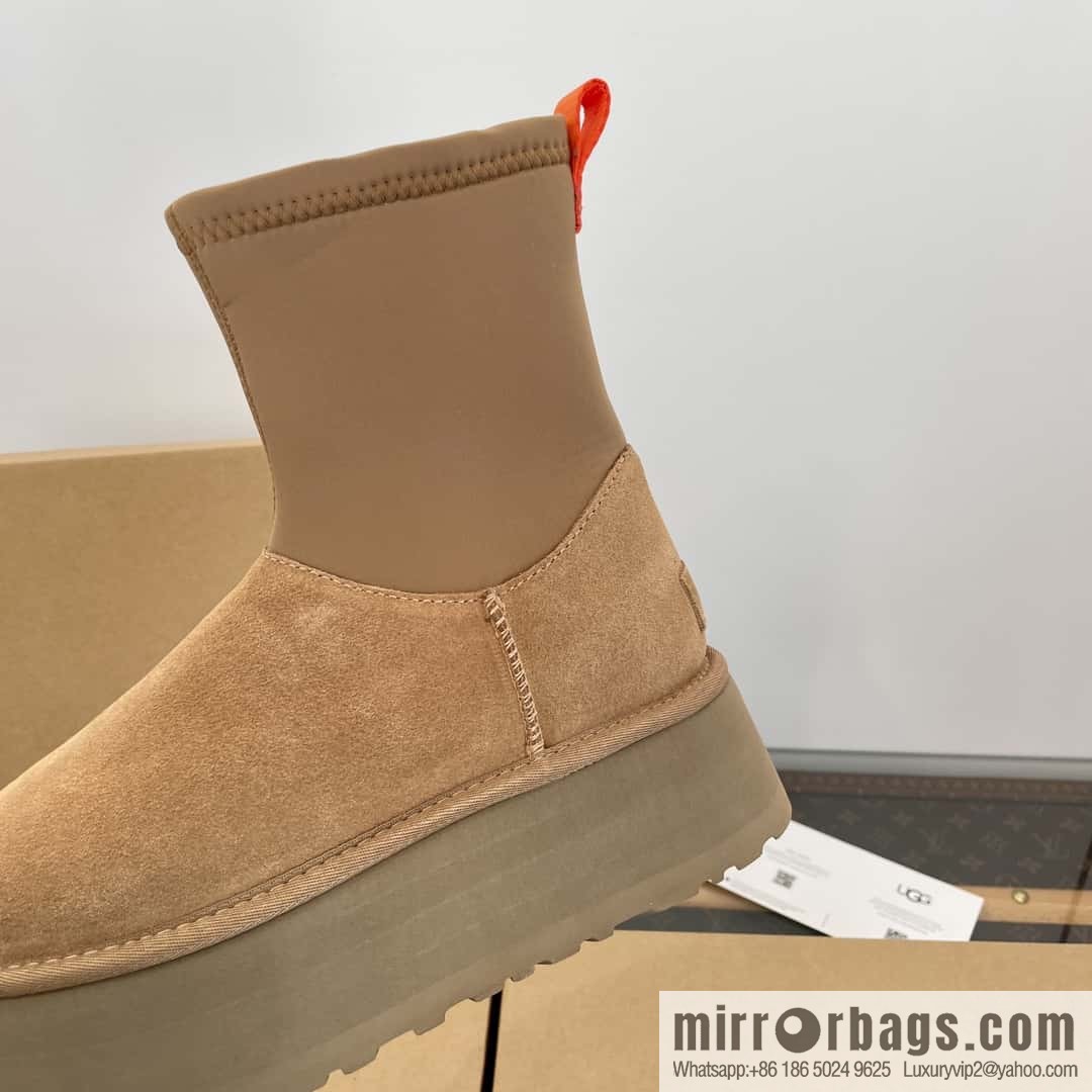 UGG Autumn and winter thick-soled fluffy pencil deep boots