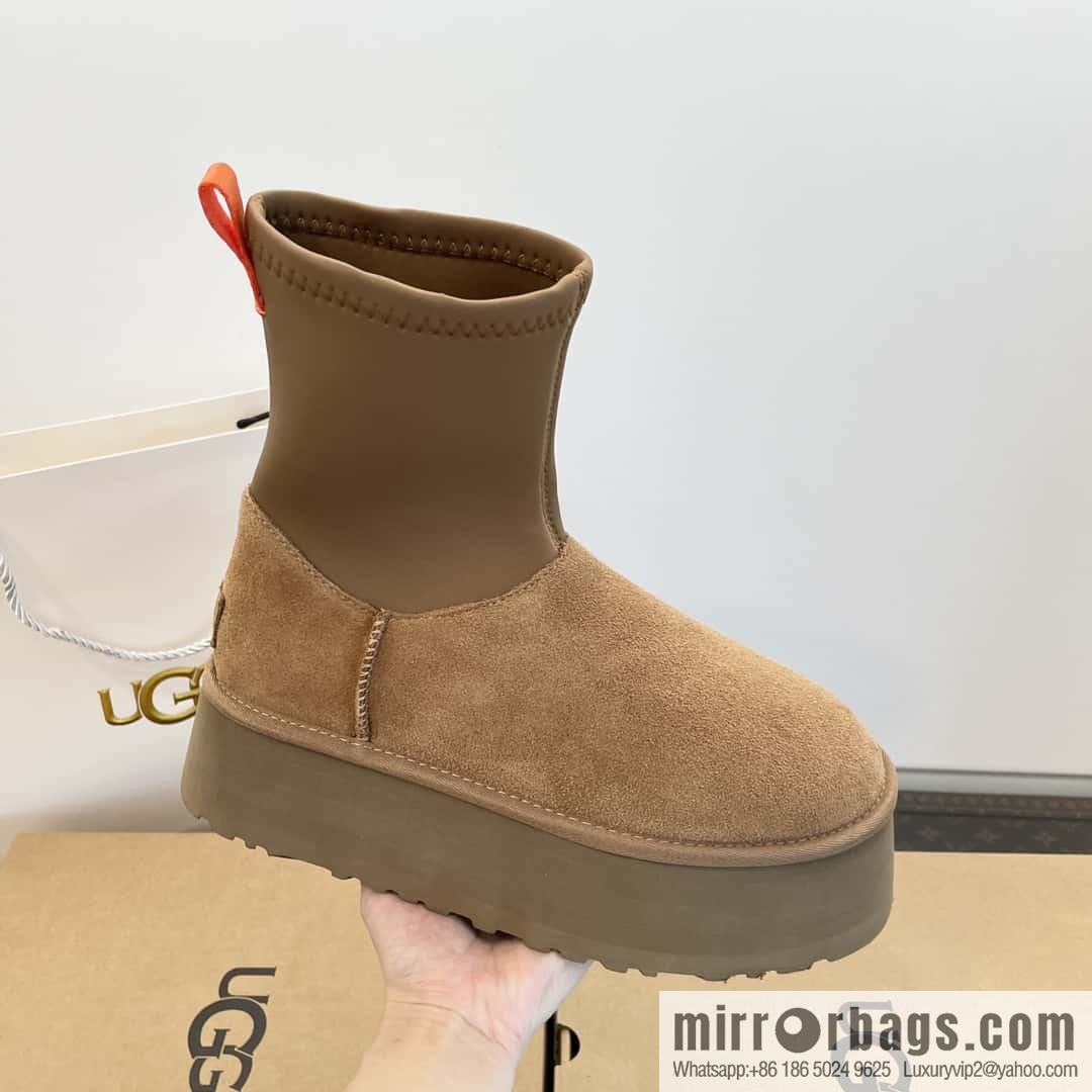 UGG Autumn and winter thick-soled fluffy pencil deep boots