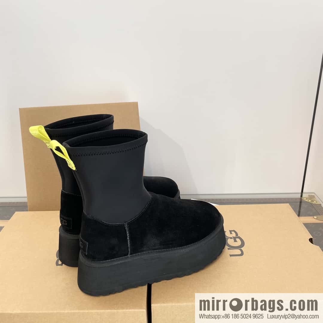 UGG Autumn and winter thick-soled fluffy pencil deep boots