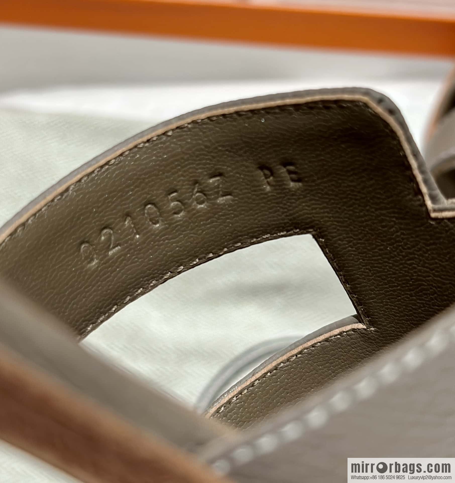 Hermès leather outsole H slippers