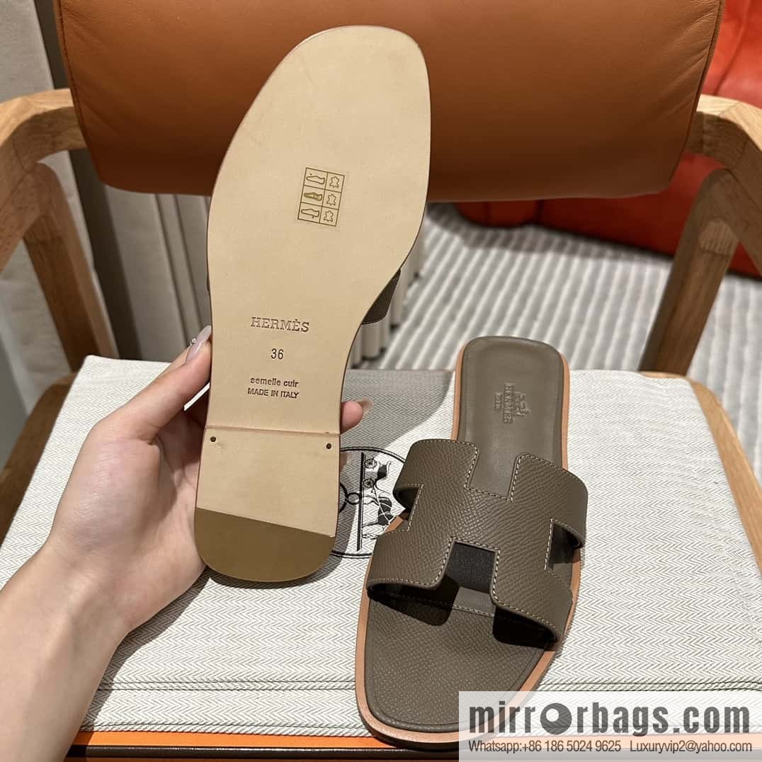 Hermes, classic slippers.