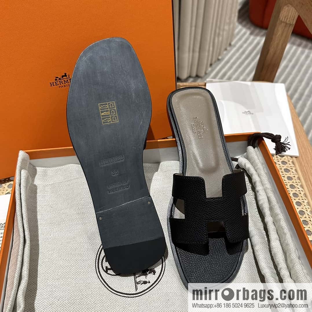 Hermes, classic slippers.