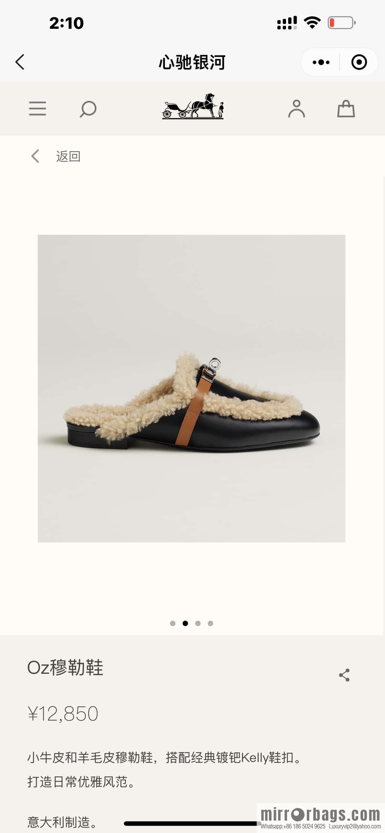 Hermes kelly muller hairy tow