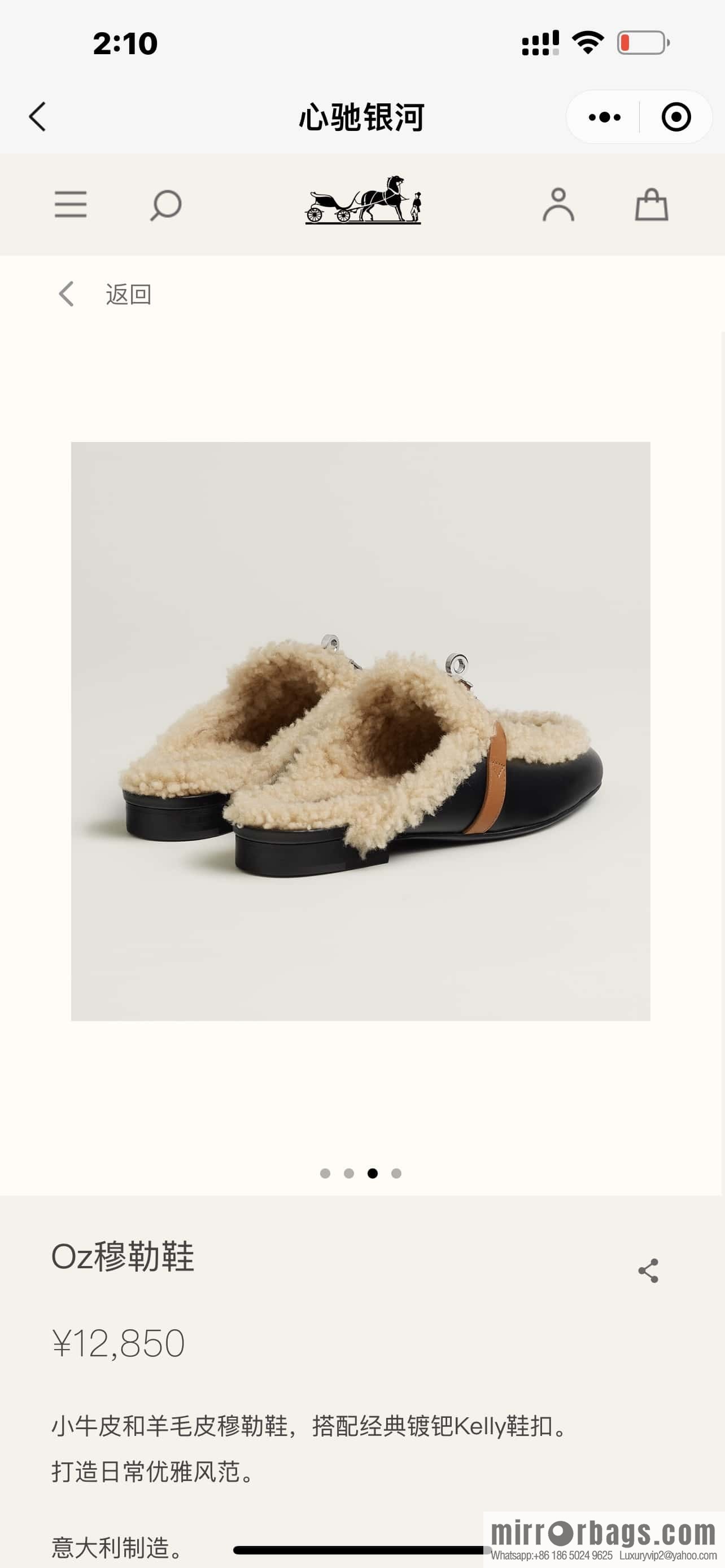 Hermes kelly muller hairy tow