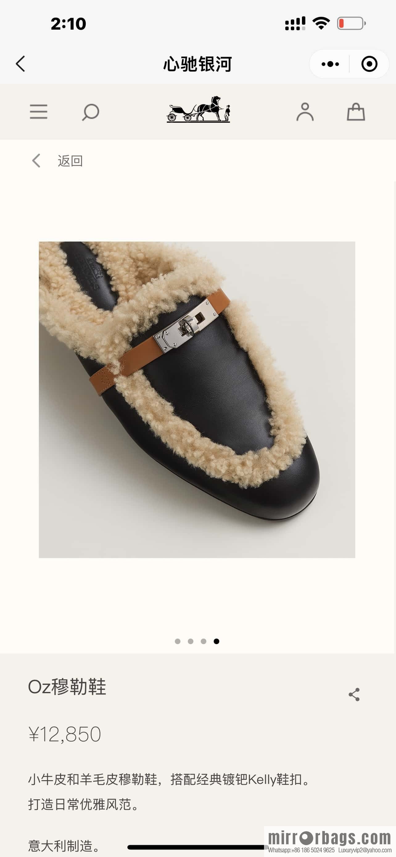 Hermes kelly muller hairy tow