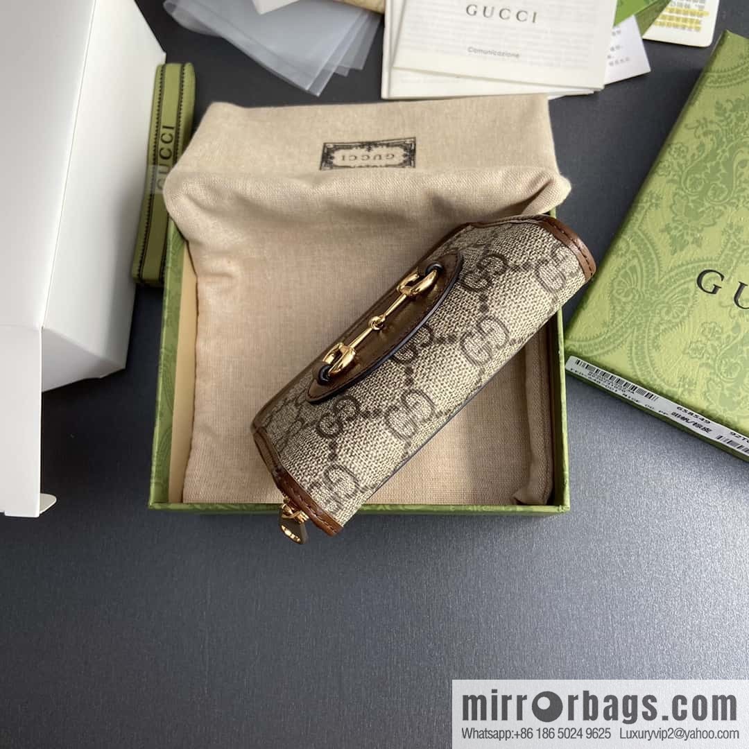 GUCCI Horsebit1955 series small zipper card holder 658549