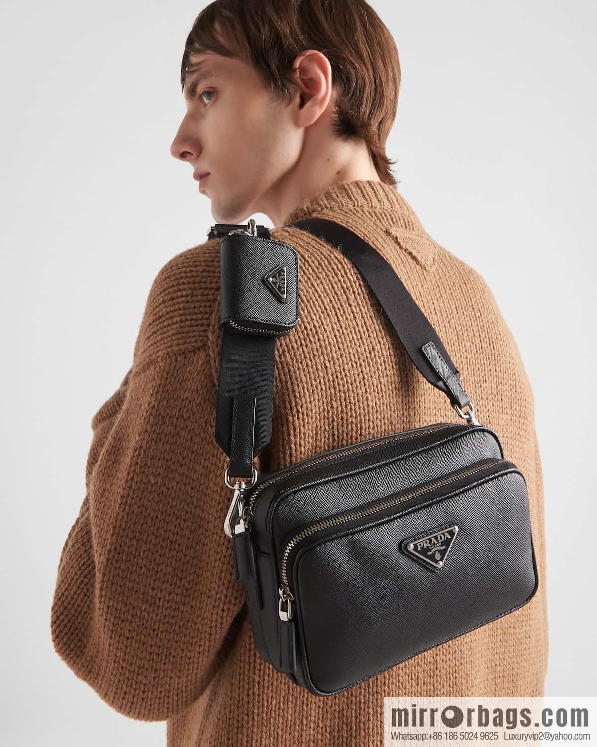 Prada Saffiano leather (fabric) shoulder bag 2VH170