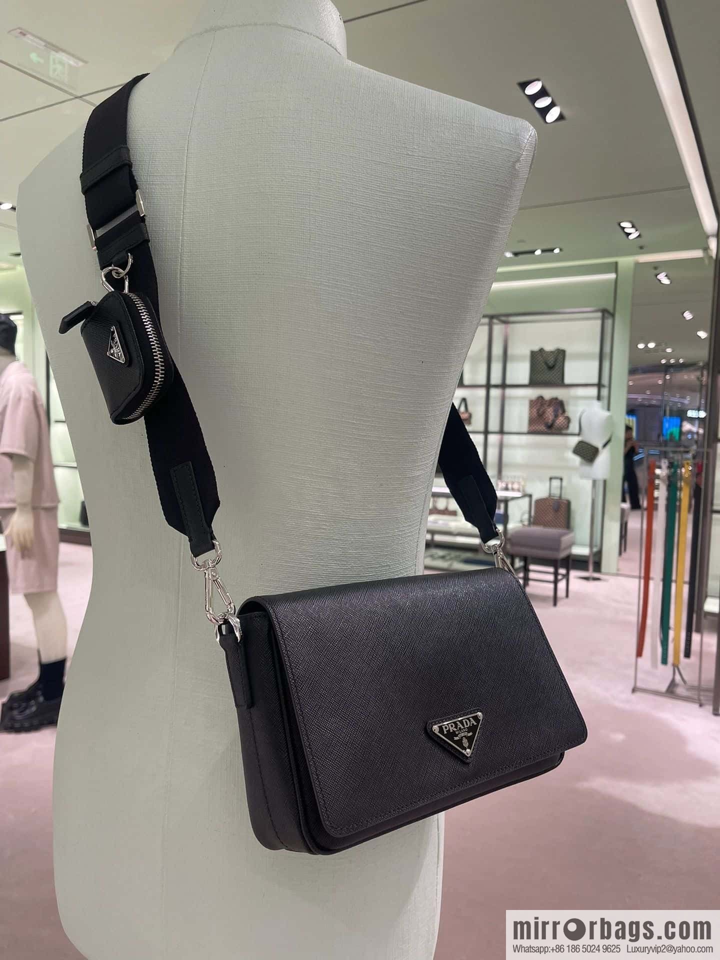 PRADA Saffiano leather (fabric) shoulder bag 2VD059