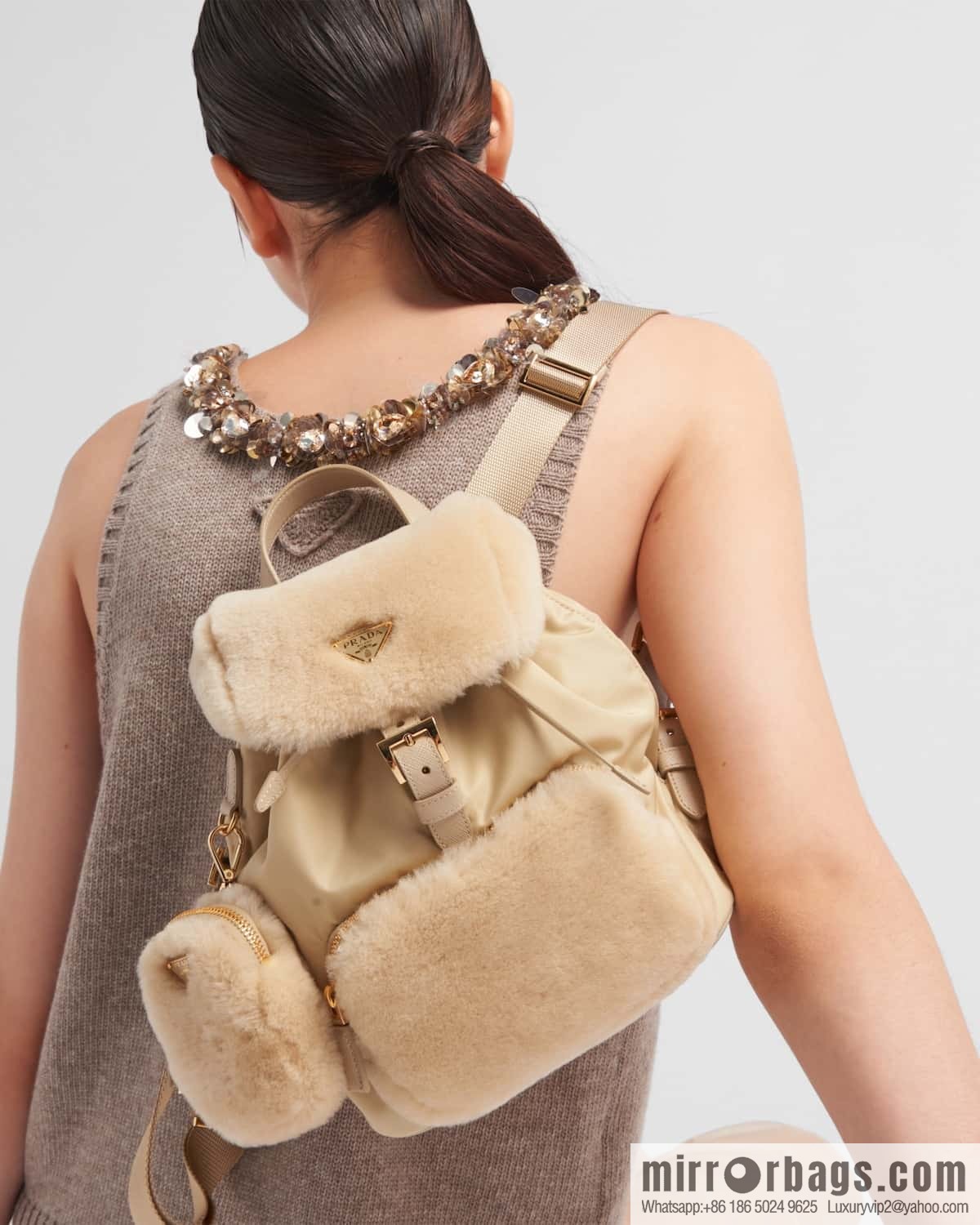 PRADA wool backpack 🎉 1BZ074