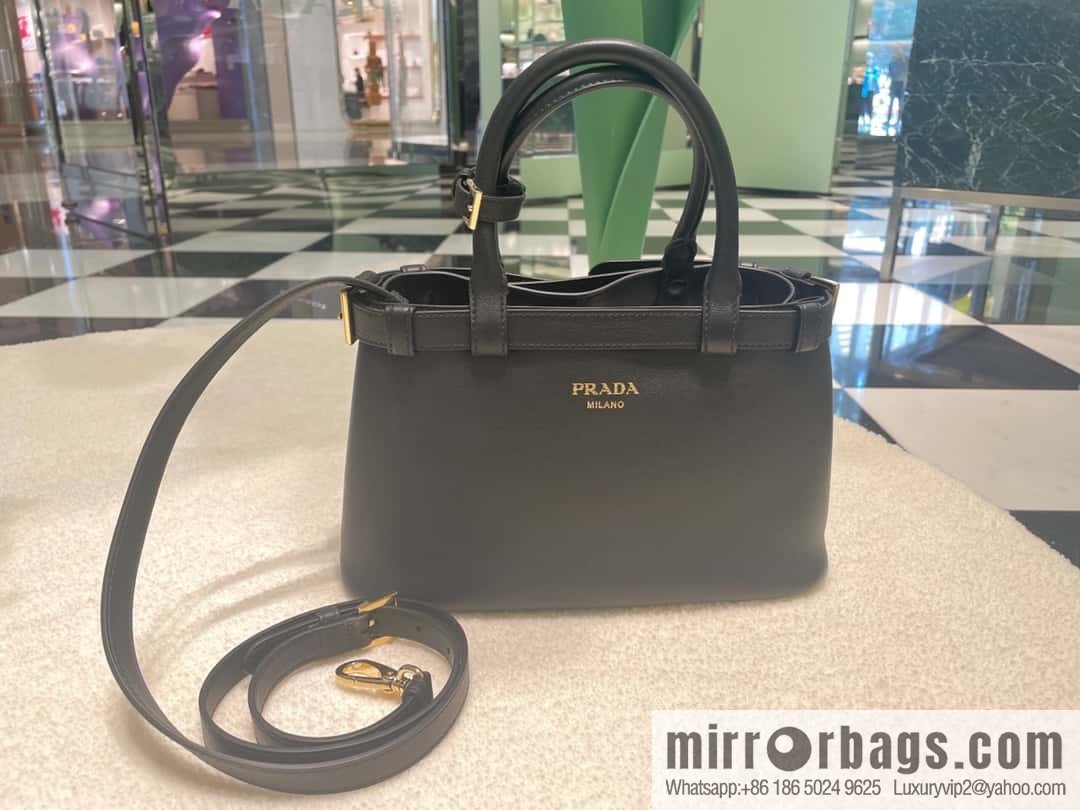 PRADA imported calfskin tote bag 1BA418 small
