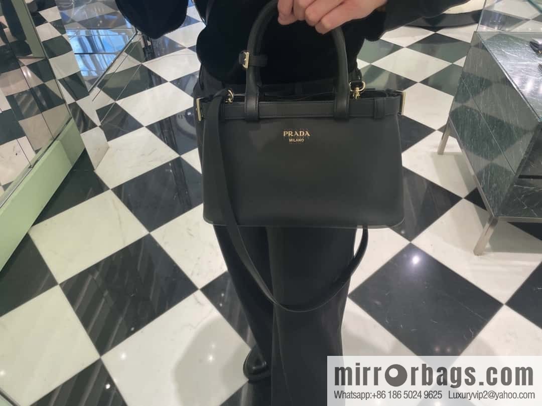 PRADA imported calfskin tote bag 1BA418 small