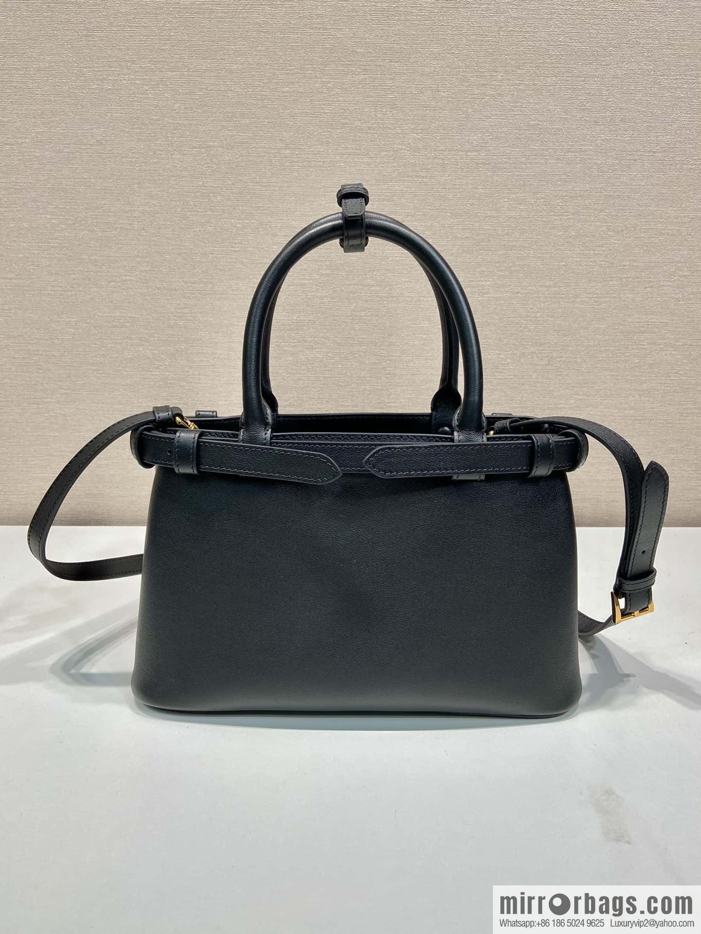 PRADA imported calfskin tote bag 1BA418 small