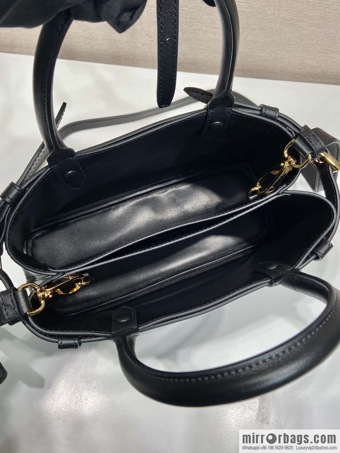 PRADA imported calfskin tote bag 1BA418 small