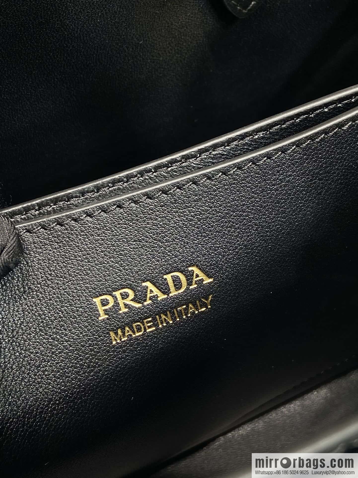 PRADA imported calfskin tote bag 1BA418 small