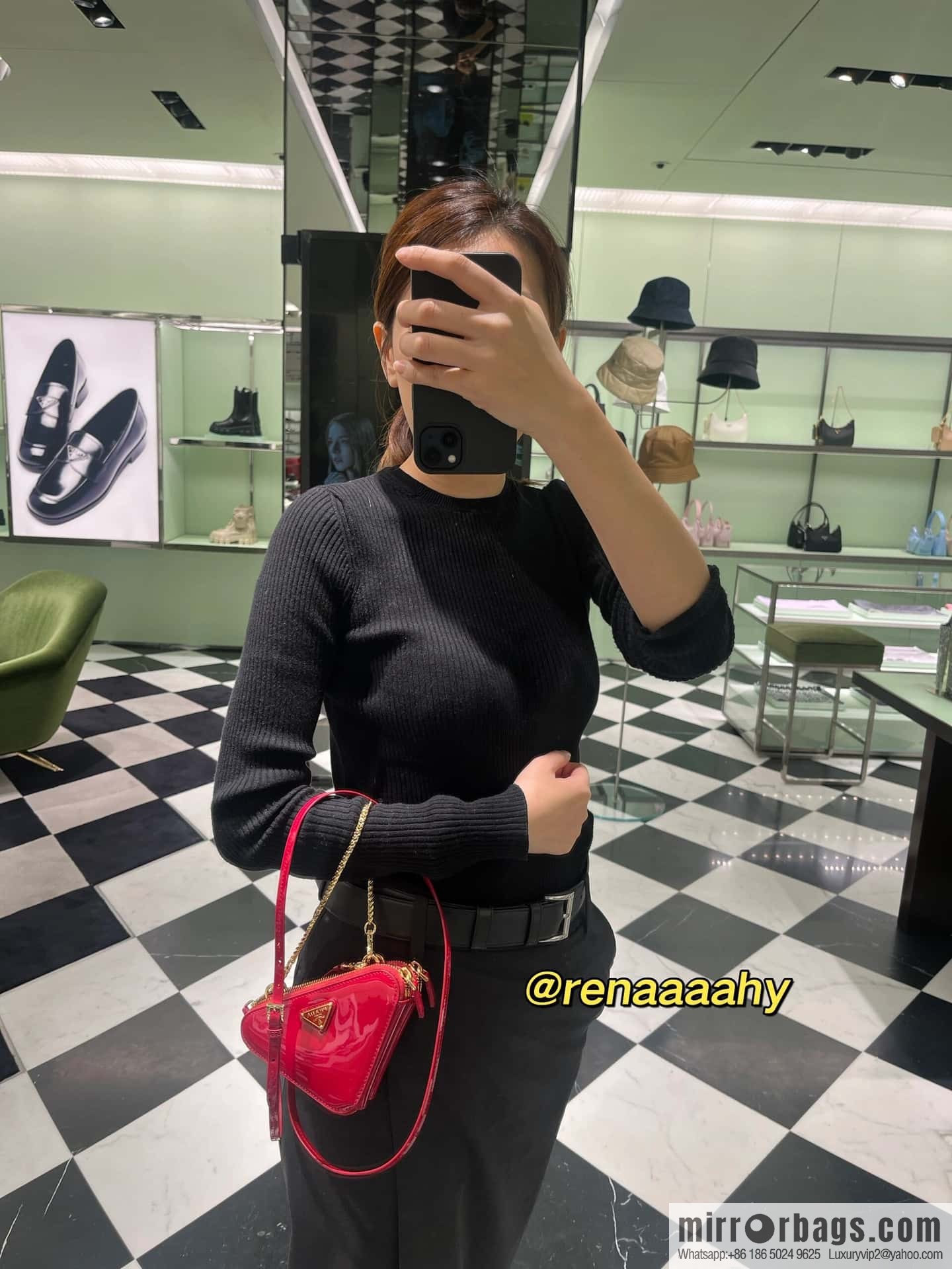 PRADA Gemini patent leather triangle bag 🎉 1NR015 New 😘 patent leather