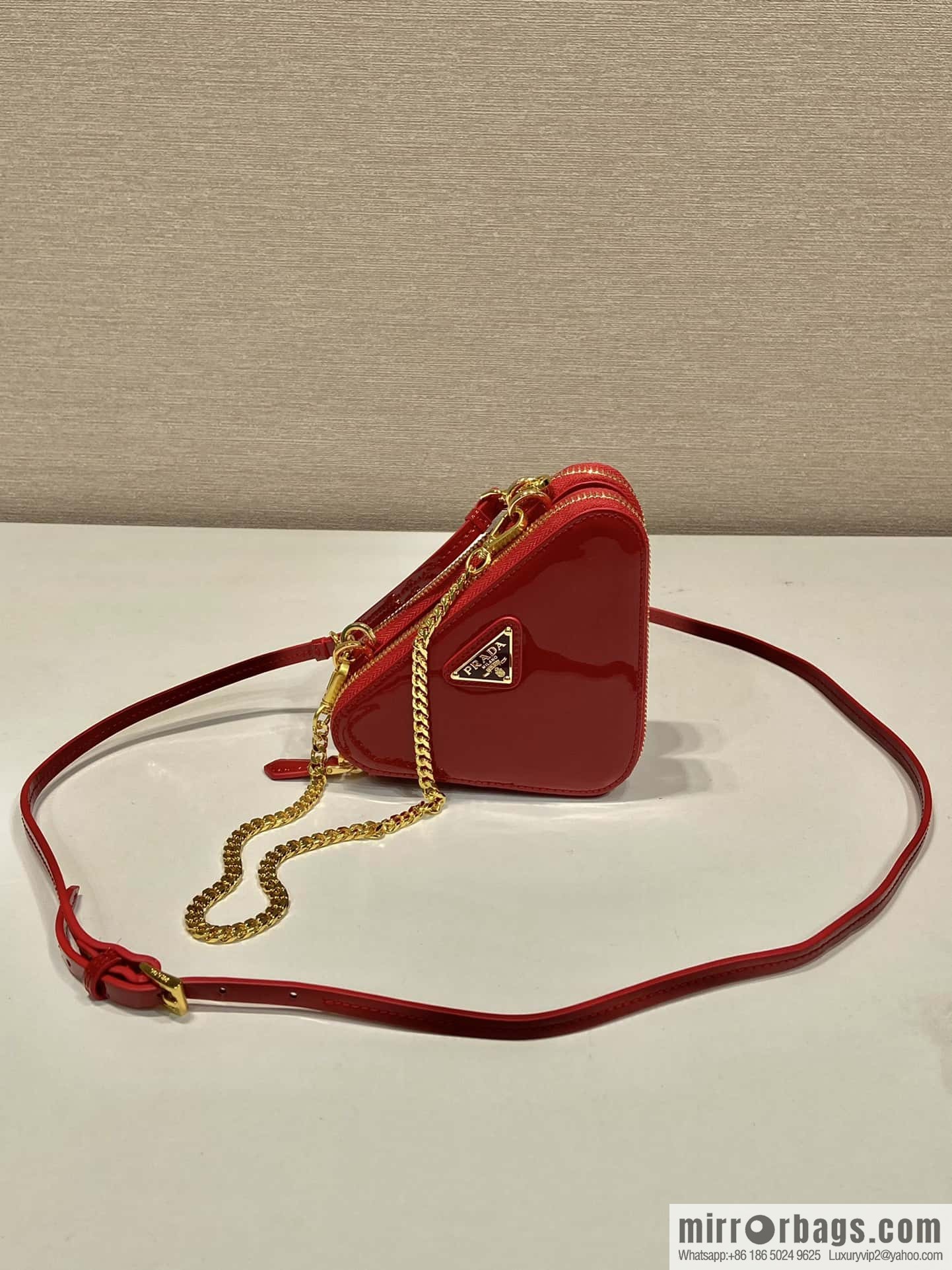 PRADA Gemini patent leather triangle bag 🎉 1NR015 New 😘 patent leather