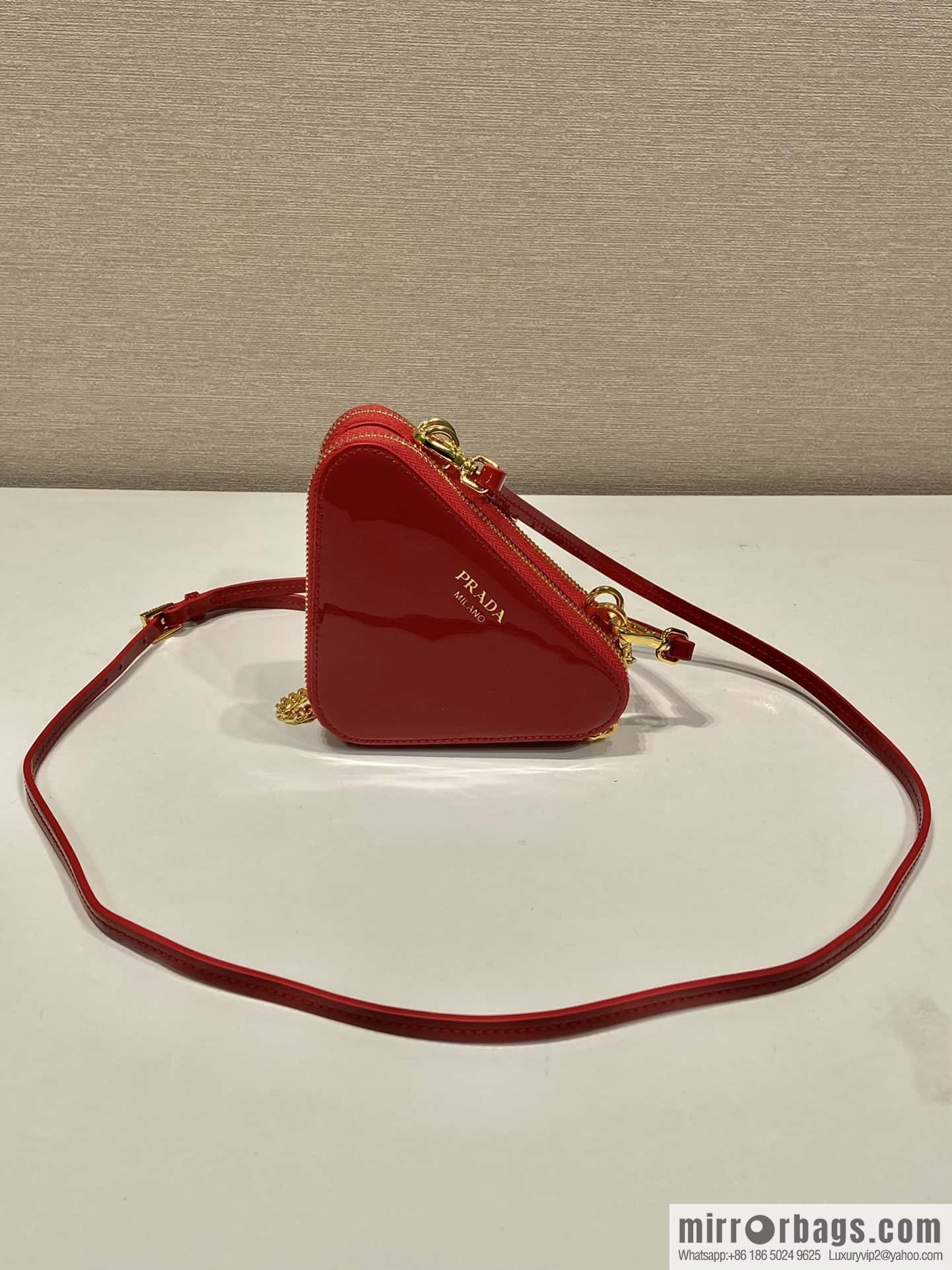 PRADA Gemini patent leather triangle bag 🎉 1NR015 New 😘 patent leather