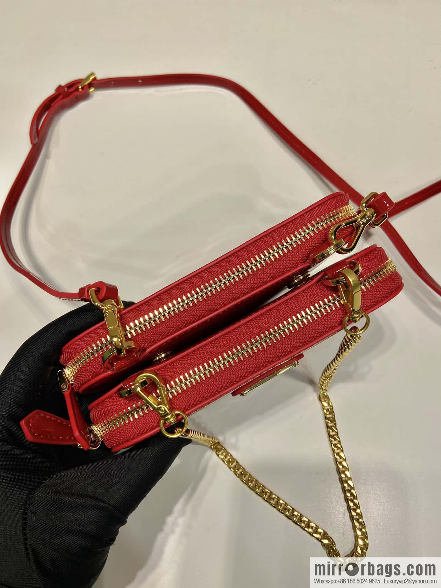 PRADA Gemini patent leather triangle bag 🎉 1NR015 New 😘 patent leather