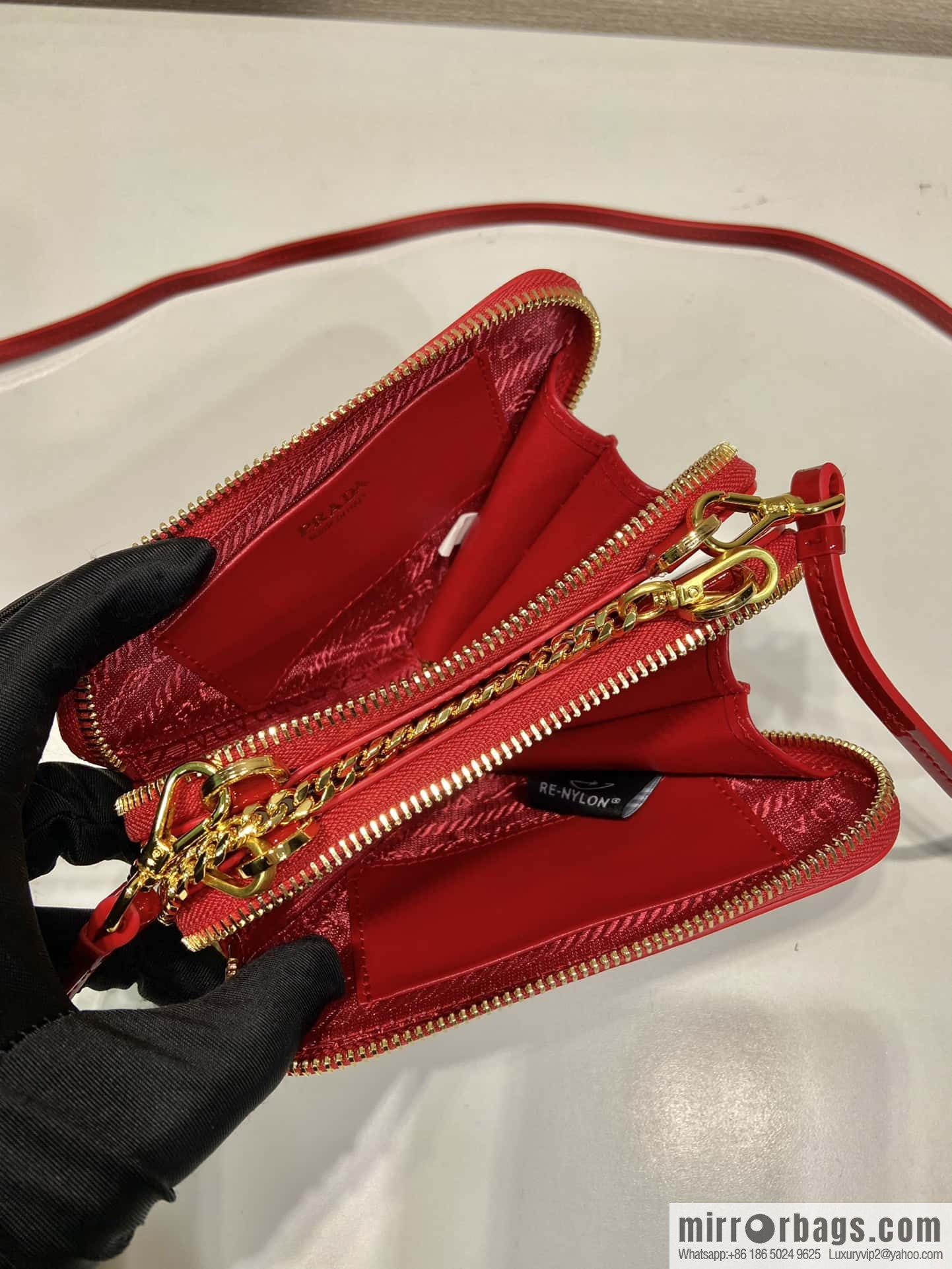 PRADA Gemini patent leather triangle bag 🎉 1NR015 New 😘 patent leather