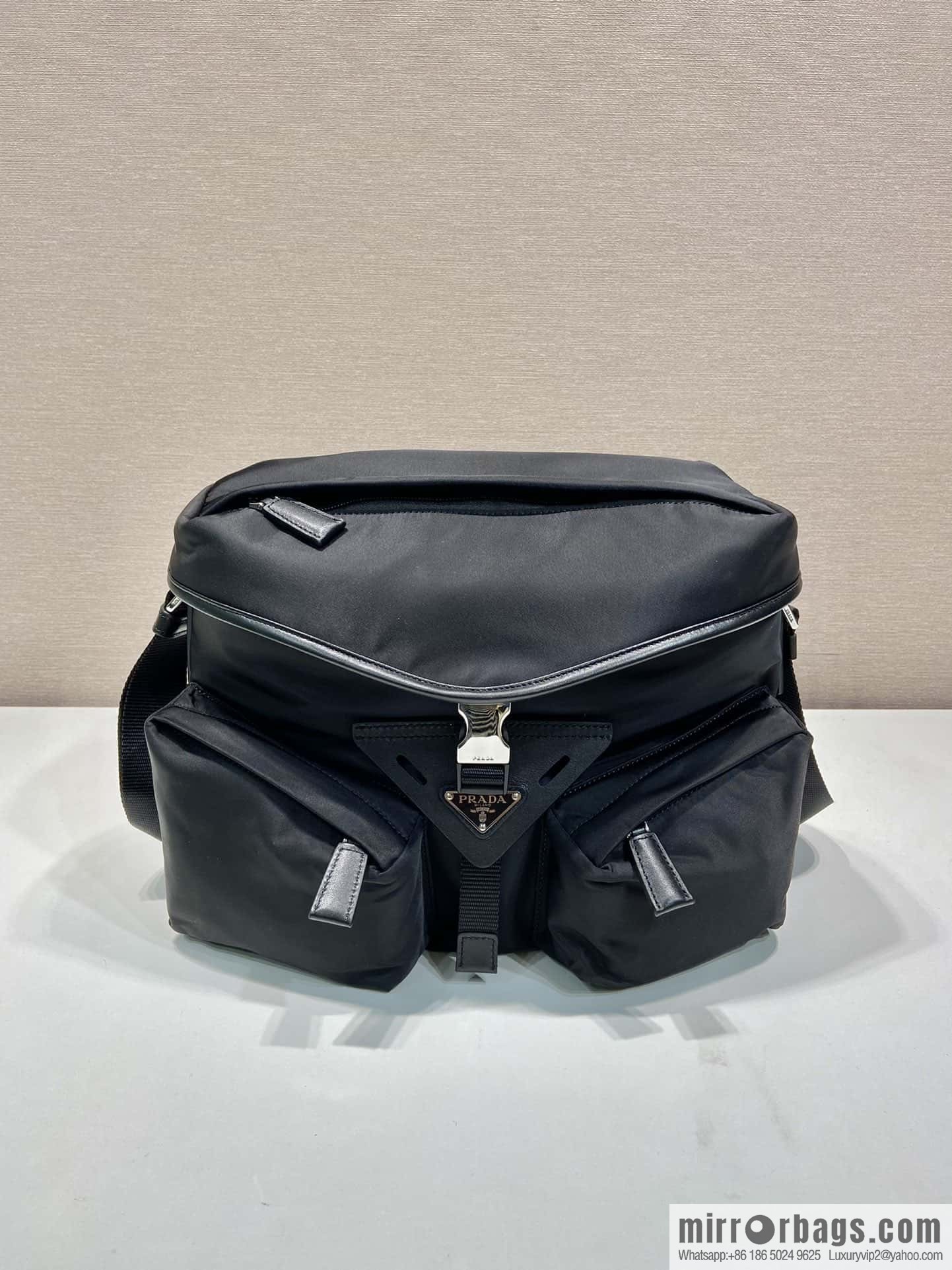 PRADA new men's bag 🎉 2VD062 oblique span bag