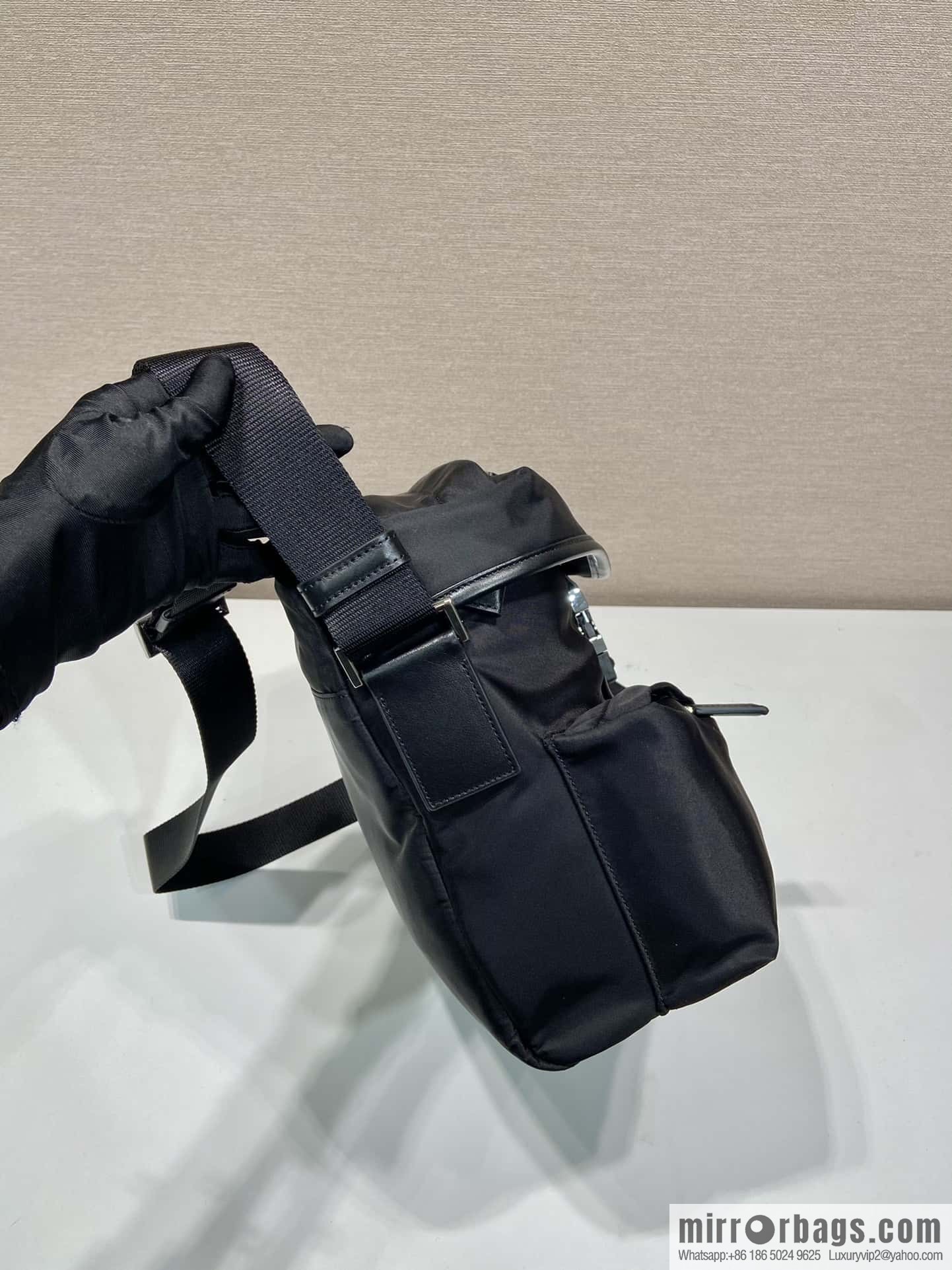 PRADA new men's bag 🎉 2VD062 oblique span bag