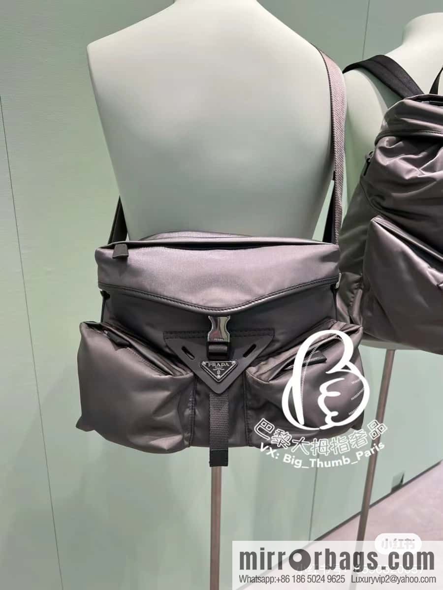 PRADA new men's bag 🎉 2VD062 oblique span bag
