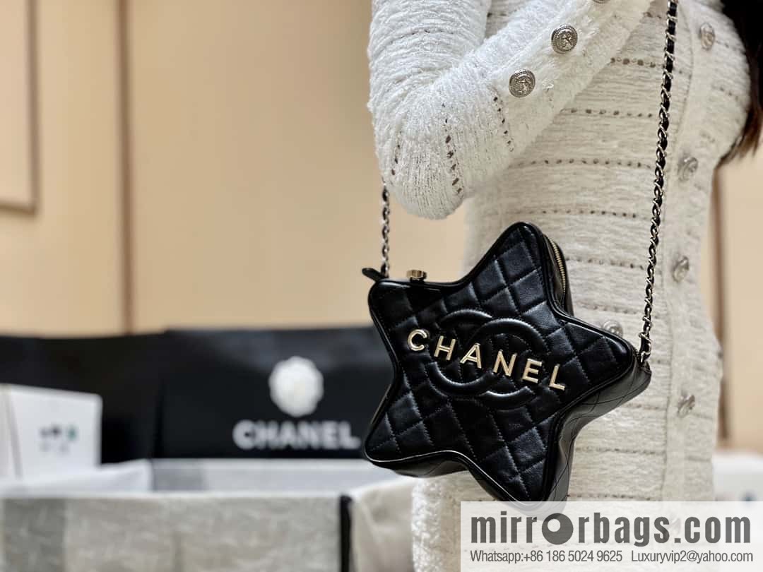 CHANEL 24C Early Spring Vacation Series Limited Edition Star Bag AS4579 black