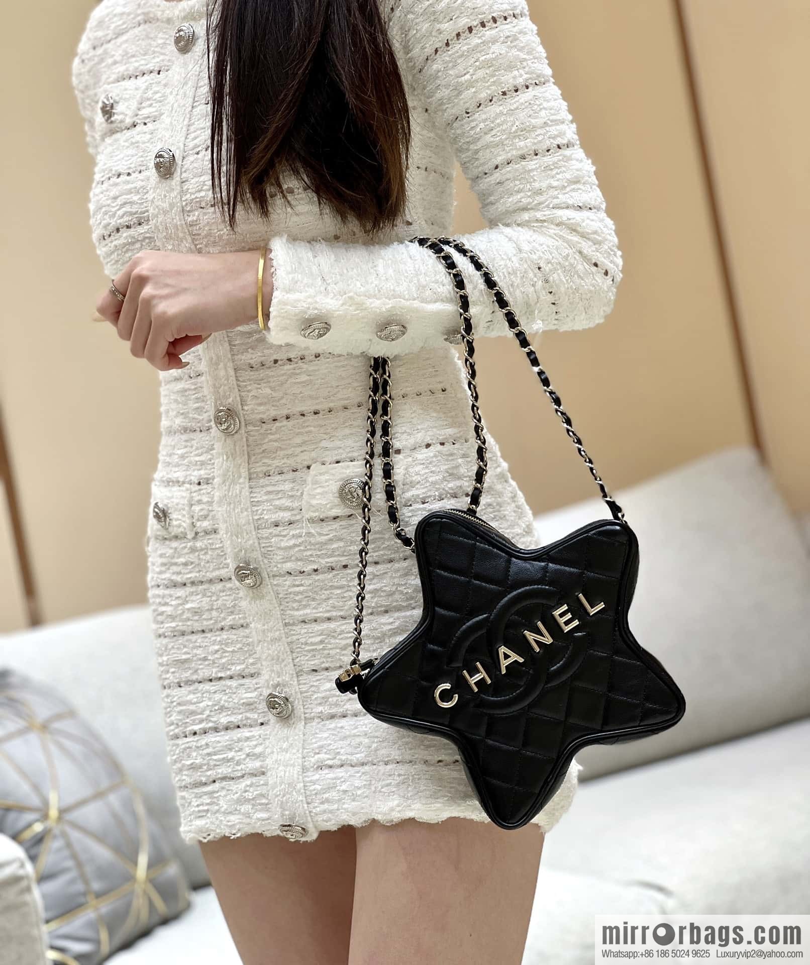 CHANEL 24C Early Spring Vacation Series Limited Edition Star Bag AS4579 black