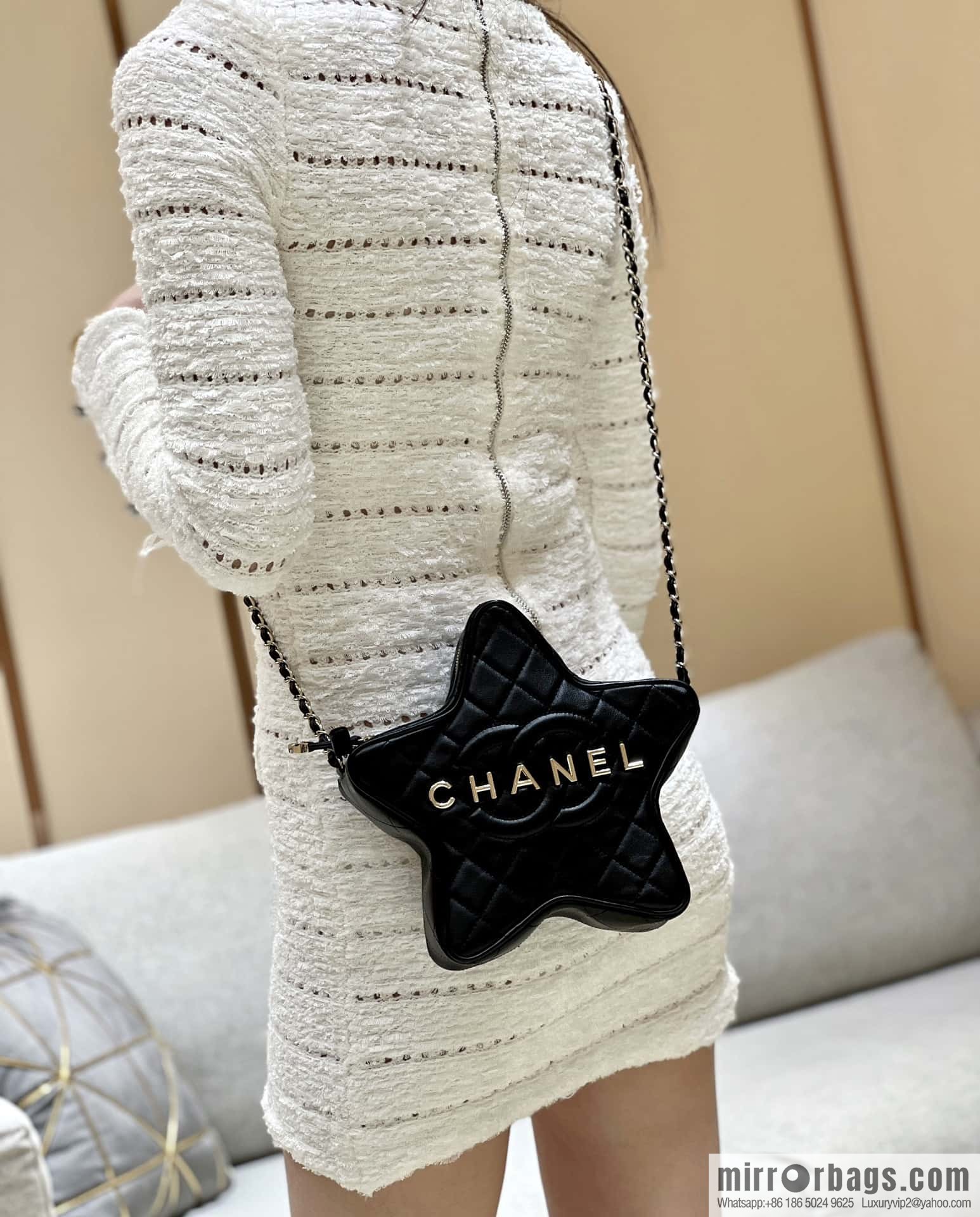 CHANEL 24C Early Spring Vacation Series Limited Edition Star Bag AS4579 black