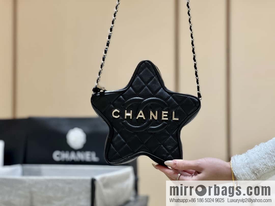 CHANEL 24C Early Spring Vacation Series Limited Edition Star Bag AS4579 black