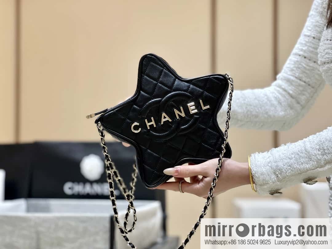CHANEL 24C Early Spring Vacation Series Limited Edition Star Bag AS4579 black
