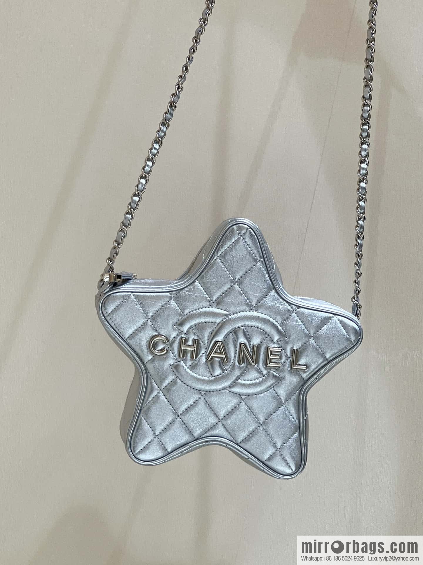 CHANEL 24C Early Spring Vacation Series Limited Edition Star Bag AS4579 silver