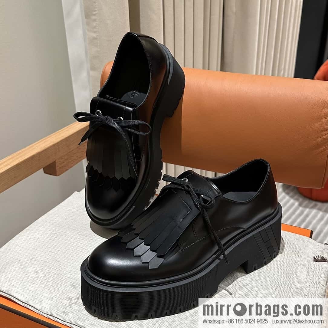 Hermès H new autumn and winter Hariston Oxford shoes