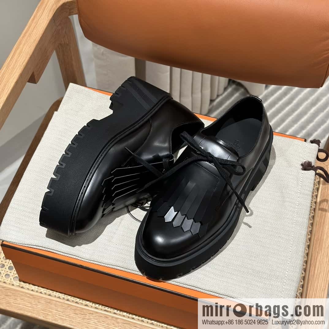 Hermès H new autumn and winter Hariston Oxford shoes