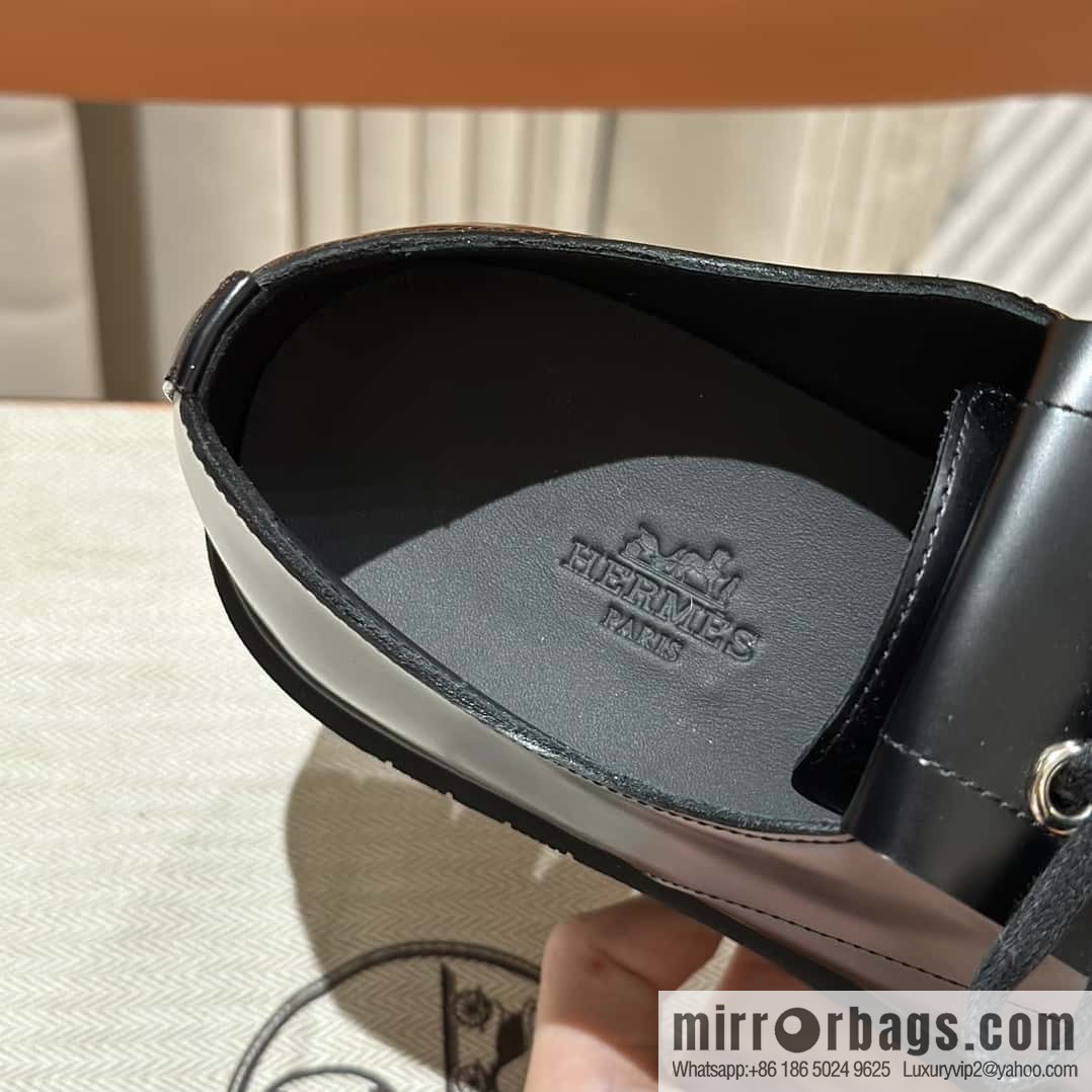 Hermès H new autumn and winter Hariston Oxford shoes