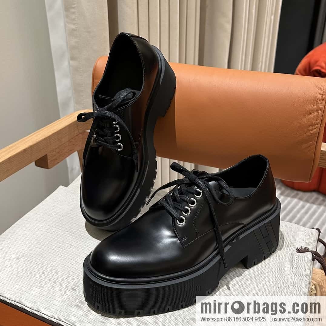 Hermès H new autumn and winter Hariston Oxford shoes