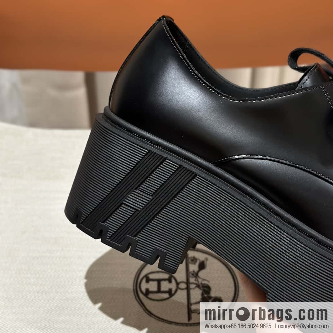 Hermès H new autumn and winter Hariston Oxford shoes