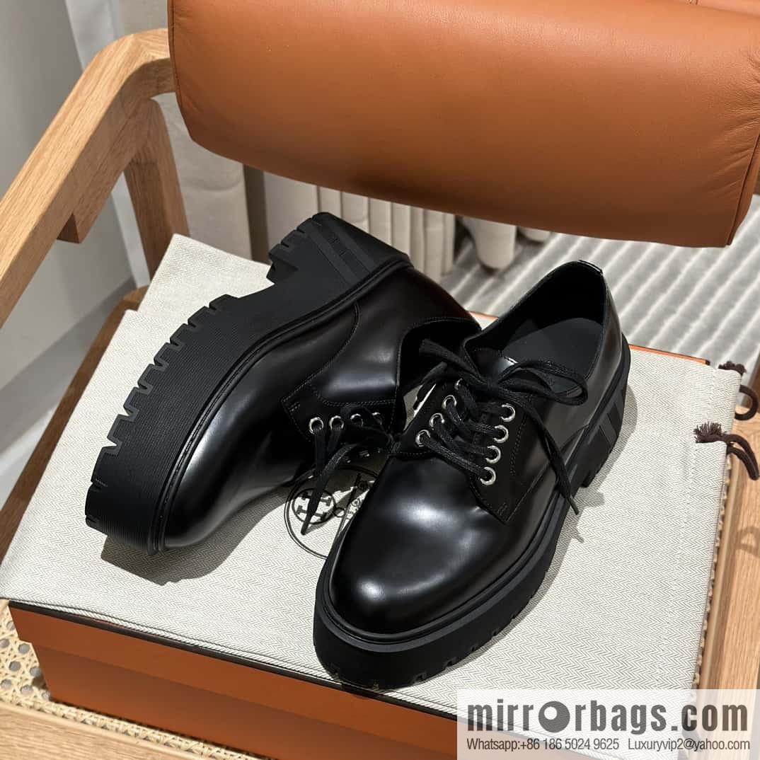 Hermès H new autumn and winter Hariston Oxford shoes
