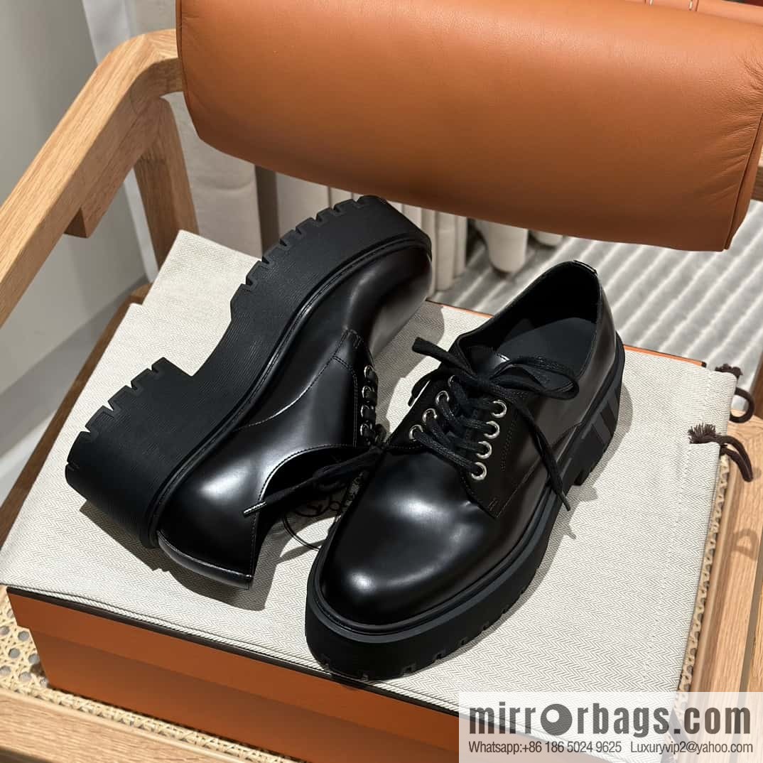 Hermès H new autumn and winter Hariston Oxford shoes